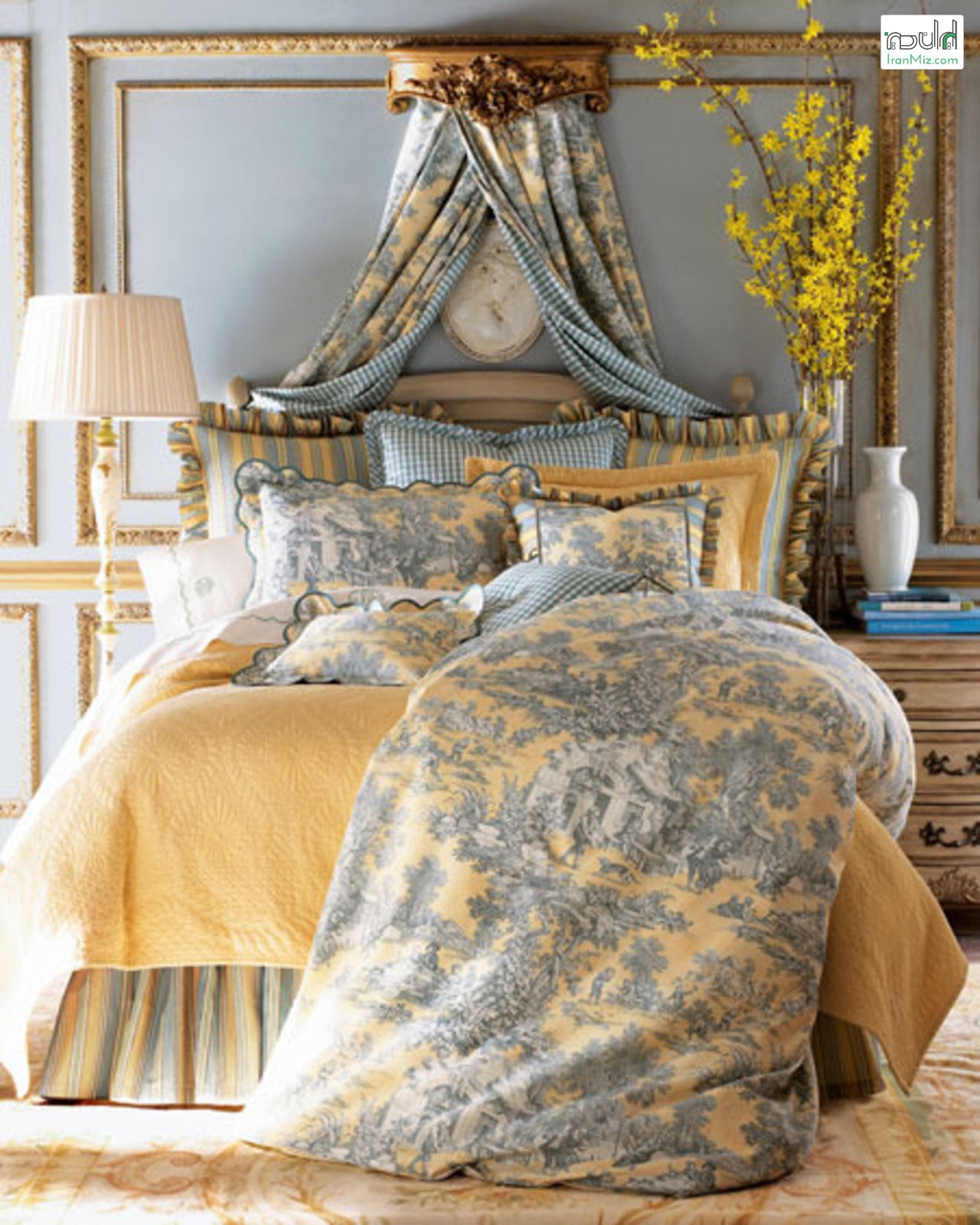 اتاق خواب لوکس به سبک فرانسوی