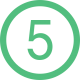 number-five-in-circular-button